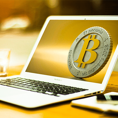 Bitcoin on Laptop