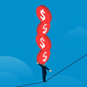 businessman-with-gold-coins-balancing-on-a-tightrope