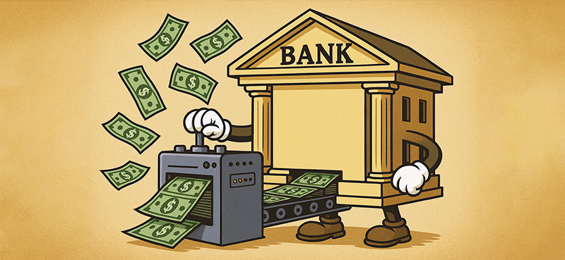 Big banks are printing money